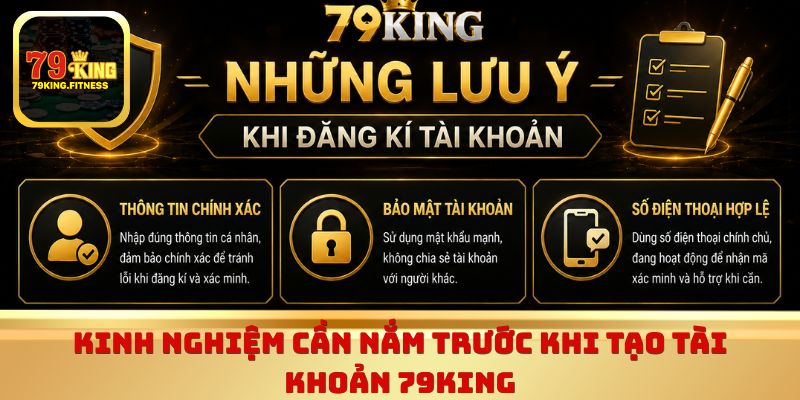 Kinh nghiệm cần nắm trước khi tạo tài khoản 79King 