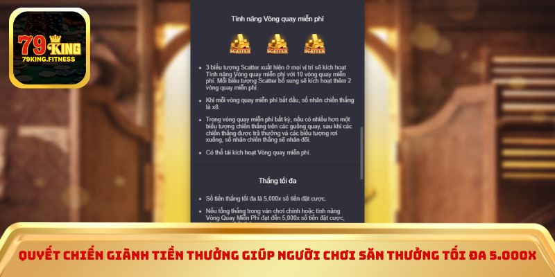 Quyết Chiến Giành Tiền Thưởng giúp người chơi săn thưởng tối đa 5.000x