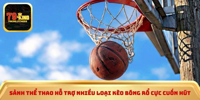 Sảnh thể thao hỗ trợ nhiều loại kèo bóng rổ cực cuốn hút
